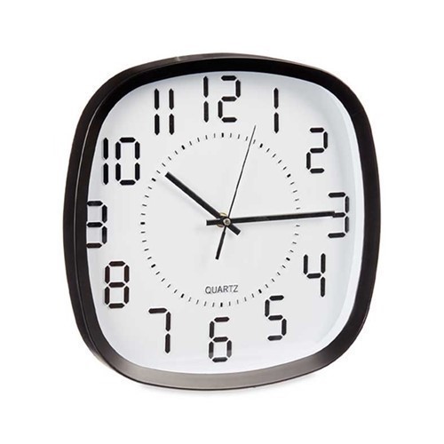 RELOJ PARED GIFTDECOR NEGRO/BLANCO 31CM